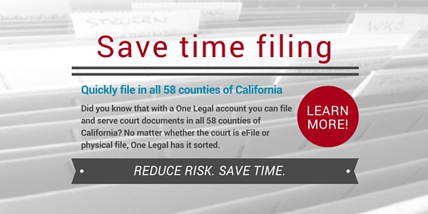 File and serve in all 58 California Courts