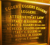 Eggers family lawyers sign