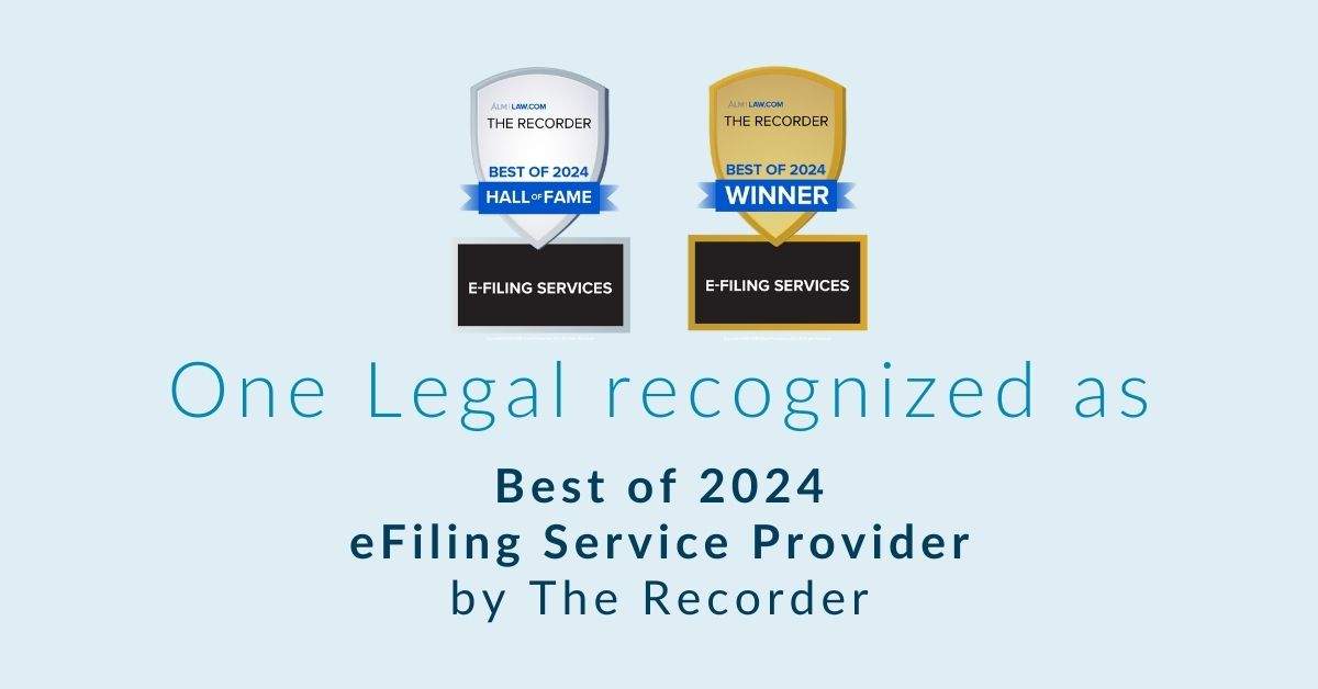 One Legal Wins First Place The Recorder Best Of Efiling