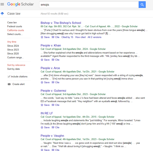 Google Scholar Search Results